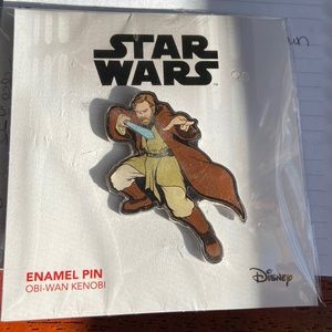 Brand new, in package Obi-Wan enamel pin Star Wars